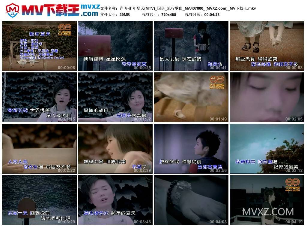 许飞-那年夏天(MTV)_国语_流行歌曲_MA407880